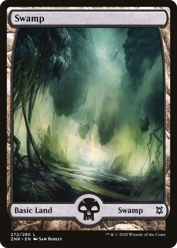 Swamp (272) - Full Art - Zendikar Rising - Magic: The Gathering
