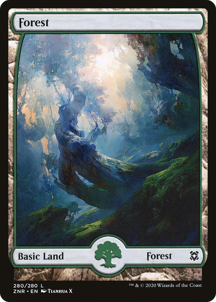 Forest (280) - Full Art - Zendikar Rising - Magic: The Gathering