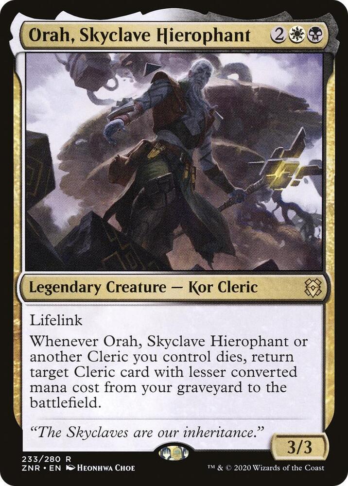 マジック本　 The Legendary Hierophant 　カードマジック Orah, Skyclave Hierophant - Zendikar Rising - Magic: The Gathering
