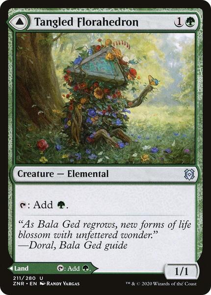 mtg スタンダード　バラ Tangled Florahedron - Zendikar Rising - Magic: The Gathering