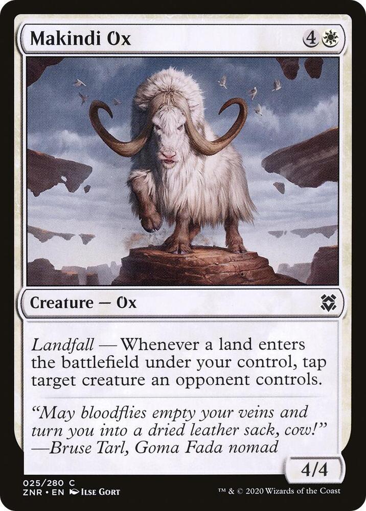 Makindi Ox - Zendikar Rising - Magic: The Gathering - TCGplayer.com Makindi Ox - Zendikar Rising - Magic: The Gathering - TCGplayer.com