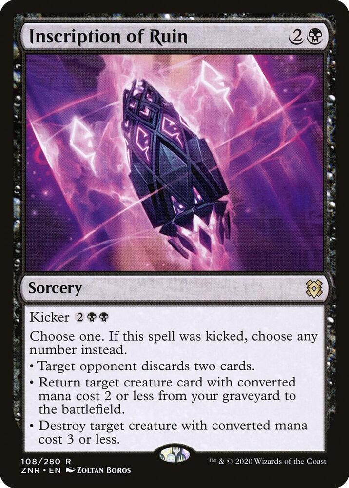Inscription of Ruin - Zendikar Rising - Magic: The Gathering