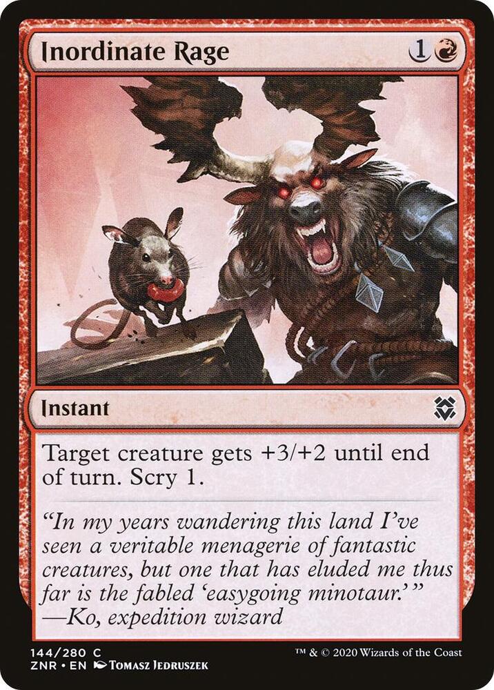 Inordinate Rage - Zendikar Rising - Magic: The Gathering