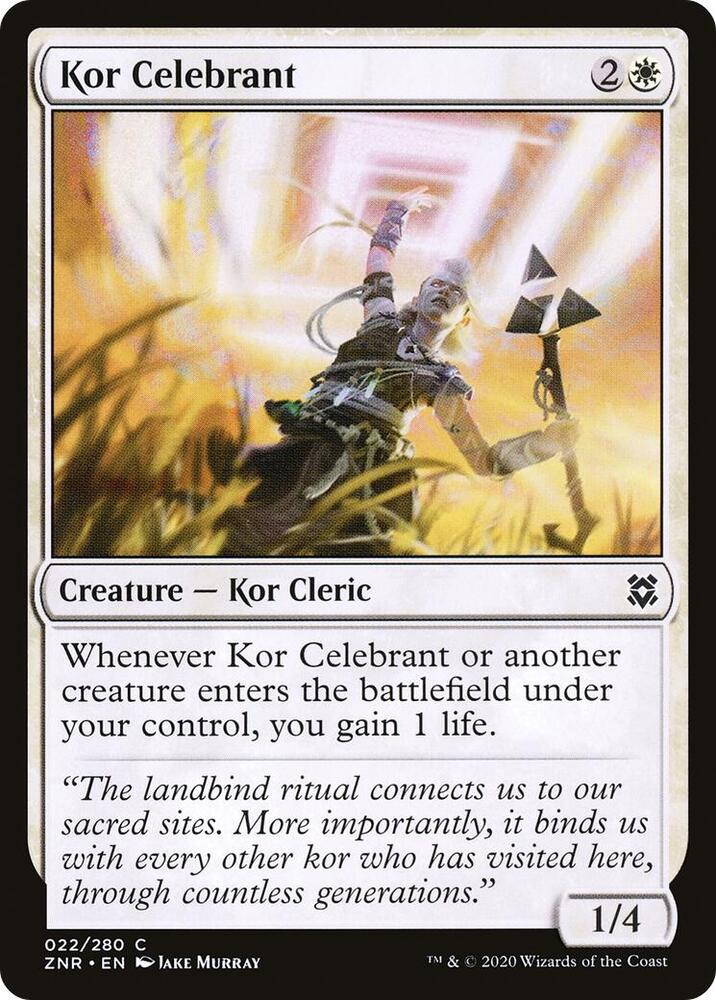 Kor Celebrant - Zendikar Rising - Magic: The Gathering