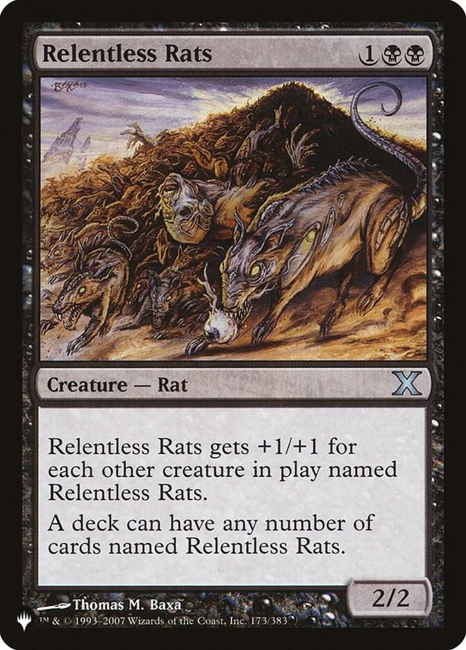 Relentless Rats - The List Reprints - Magic: The Gathering