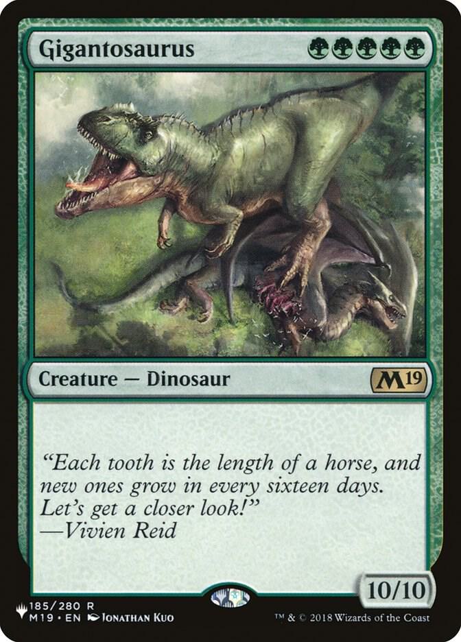 Gigantosaurus - The List Reprints - Magic: The Gathering Gigantosaurus - The List Reprints - Magic: The Gathering