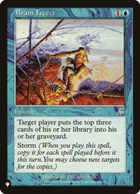 Brain Freeze - The List Reprints - Magic: The Gathering card