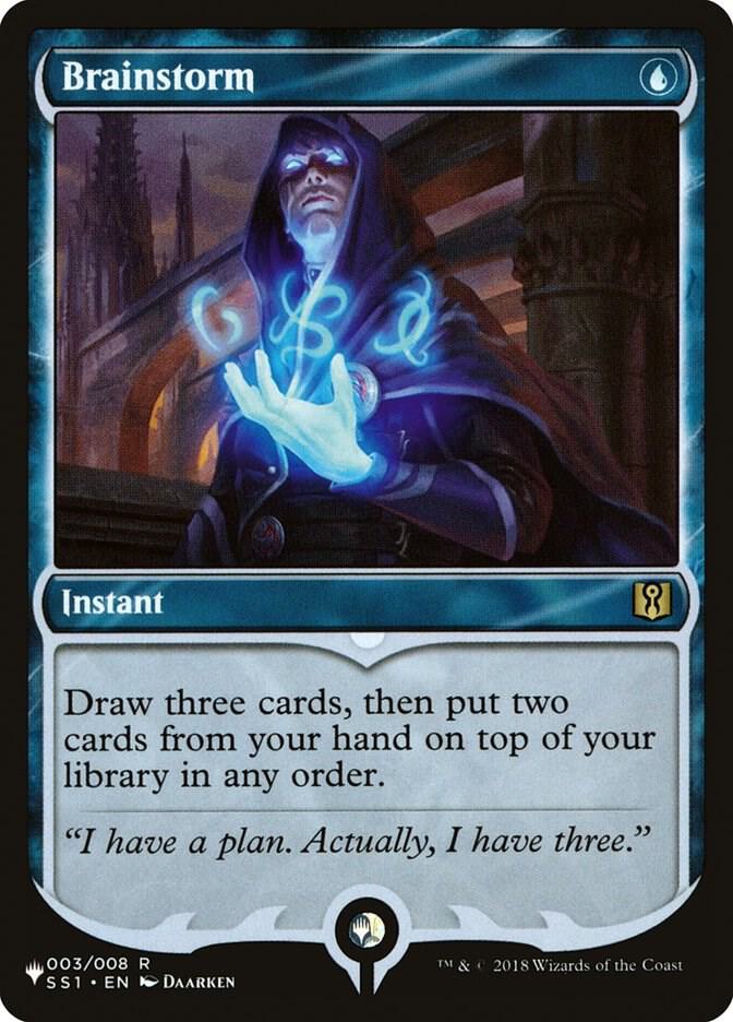 Brainstorm (SS1) - The List Reprints - Magic: The Gathering