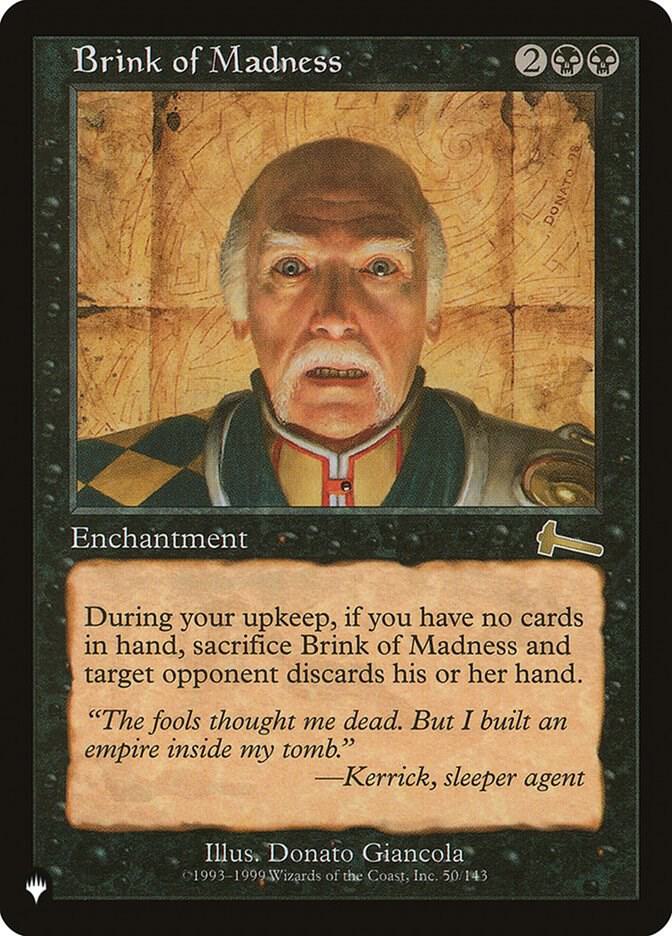 Brink of Madness #ULG-50 — The List