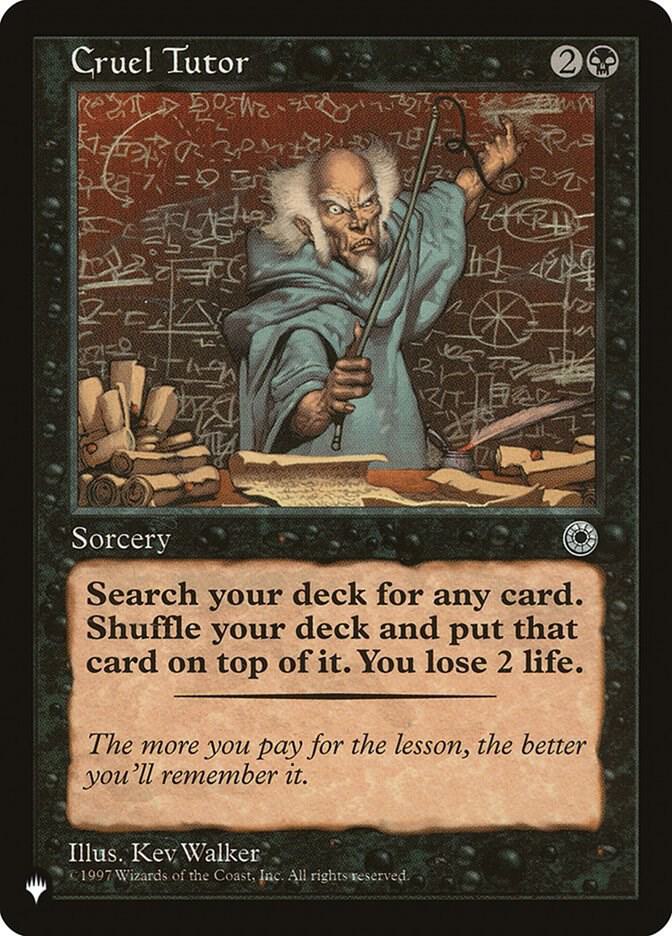 Cruel Tutor - The List Reprints - Magic: The Gathering - TCGplayer.com