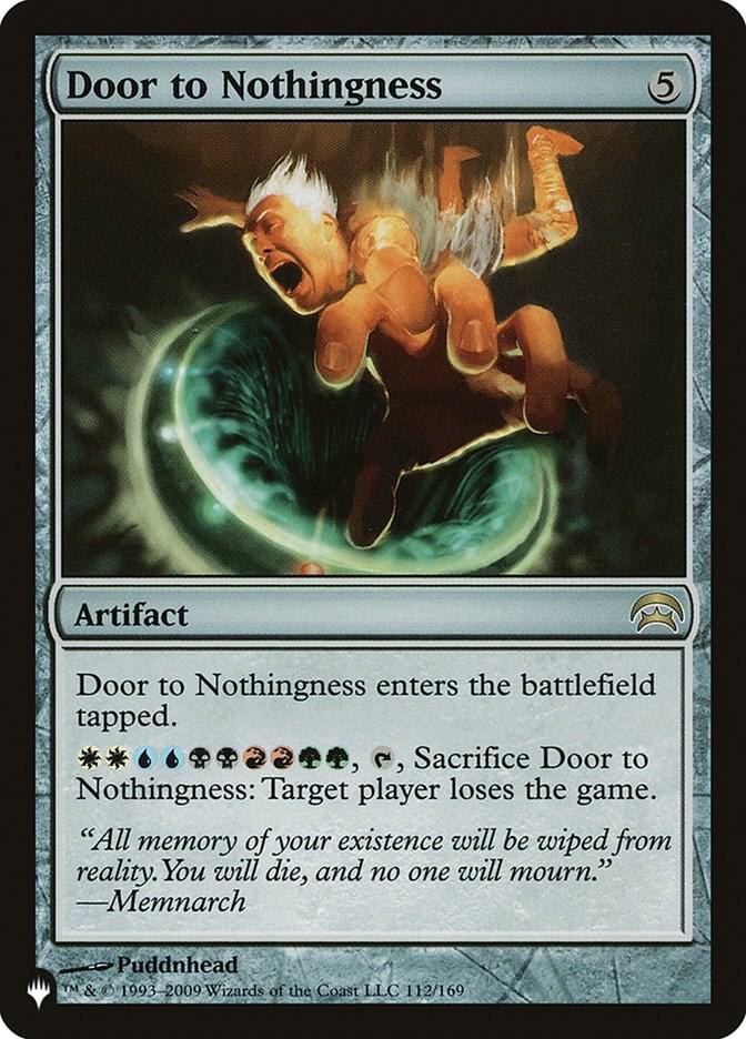 Door to Nothingness - The List Reprints - Magic: The Gathering - TCGplayer.com Door to Nothingness - The List Reprints - Magic: The Gathering - TCGplayer.com