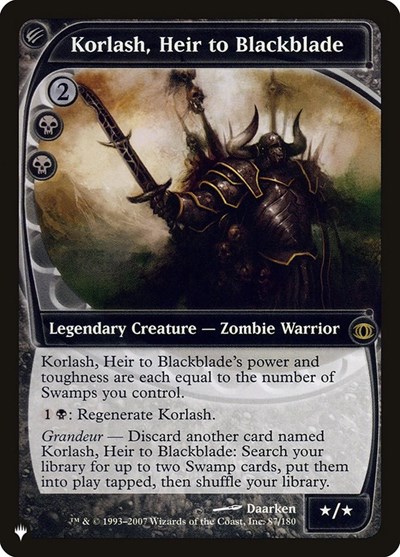 Korlash Heir to Blackblade