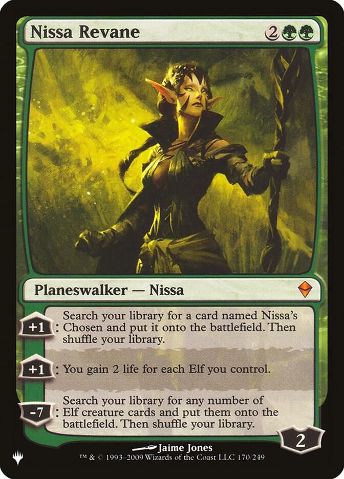 MTG ニッサ・レヴェイン/Nissa Revane サインド Nissa Revane - The List Reprints - Magic: The Gathering