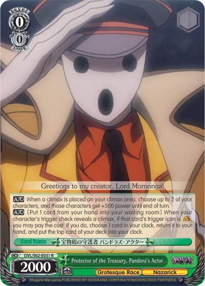 Protector of the Treasury, Pandora's Actor