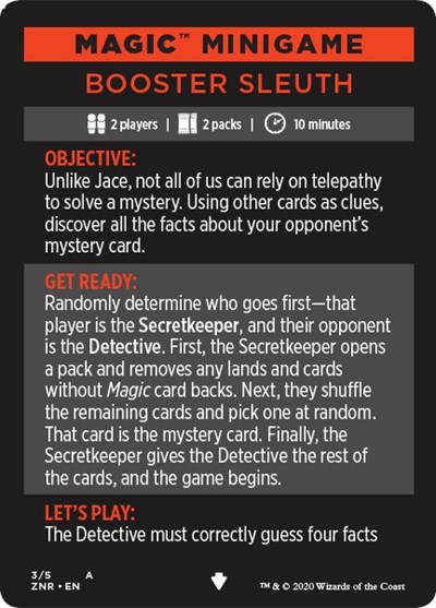 Magic Minigame: Booster Sleuth
