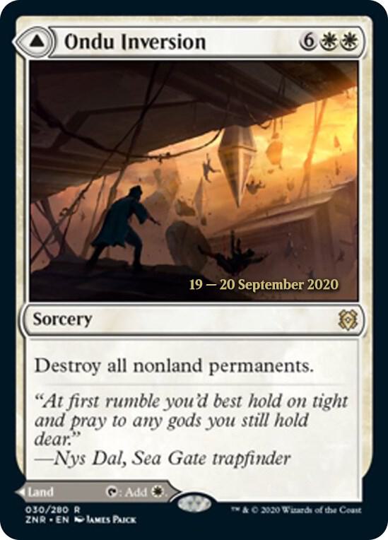 Ondu Inversion // Ondu Skyruins #30s — Zendikar Rising Promos