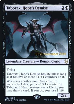 Taborax, Hope's Demise #129 – Prerelease Cards (Rare)