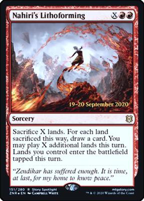Nahiri's Lithoforming #151 – Prerelease Cards (Rare)