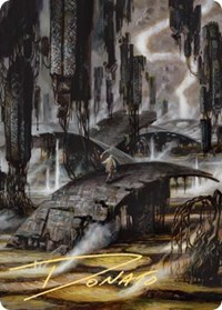 Grimclimb Pathway Art Card (Gold-Stamped Signature)