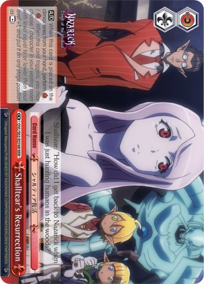 Shalltear's Resurrection (RRR) card