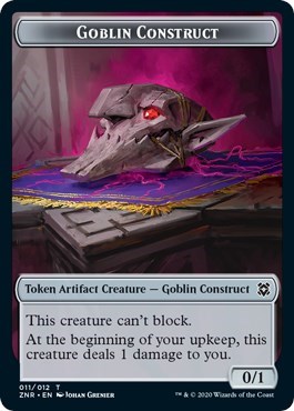 Goblin Construct // Kor Warrior Double-Sided Token