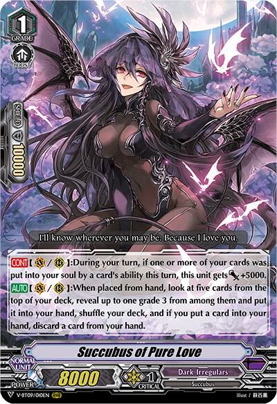 Succubus of Pure Love - V-BT09: Butterfly d'Moonlight - Cardfight