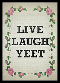 Legion Premium Supplies Card Sleeves Double Matte Art Sleeve - Live Laugh Yeet (50-Pack)