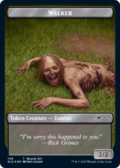 Walker Bicycle Girl Well Walker Double sided Token
