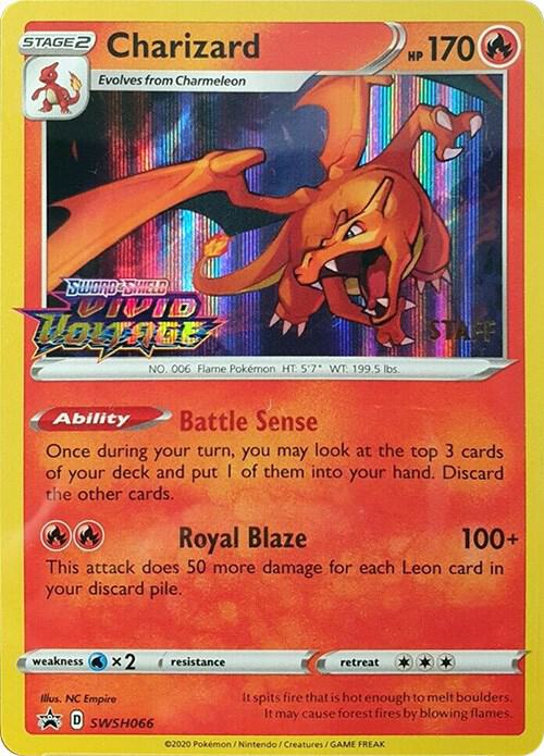 Charizard - SWSH066 (Prerelease) [Staff] SWSH066 from SWSH: Sword & Shield Promo Cards