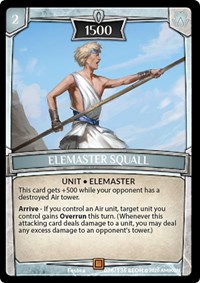 Elemaster Squall - Argent Saga Echoes of Hokken trading card