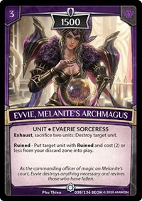Evvie, Melanite's Archmagus