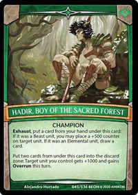 Hadir, Boy of the Sacred Forest