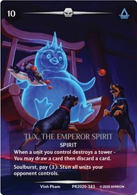 Tux, the Emperor Spirit (Brad's Penguin Spirit) (Serial Number) - Argent Saga Argent Saga Promos trading card