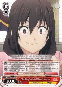 "Breaking Out in Cold Sweat" Yunyun - Weiss Schwarz KonoSuba The Movie: Legend of Crimson trading card
