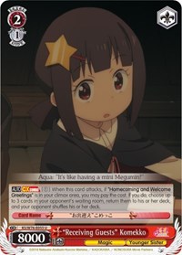 "Receiving Guests" Komekko - Weiss Schwarz KonoSuba The Movie: Legend of Crimson trading card