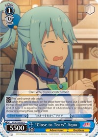"Close to Tears" Aqua - Weiss Schwarz KonoSuba The Movie: Legend of Crimson trading card