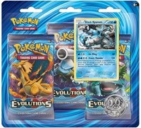 XY - Evolutions 3 Pack Blister [Black Kyurem] from XY - Evolutions Pokemon card image