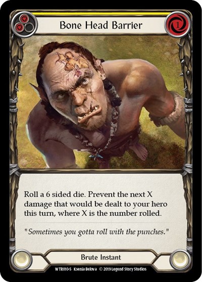 Bone Head Barrier Welcome to Rathe card price