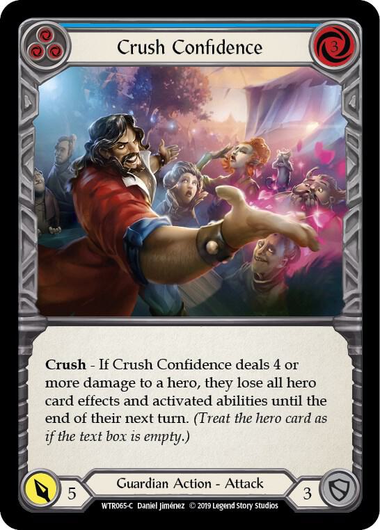 Flesh and Blood Confidence プロモ Crush Confidence (Blue) - Welcome to Rathe - Flesh and Blood TCG