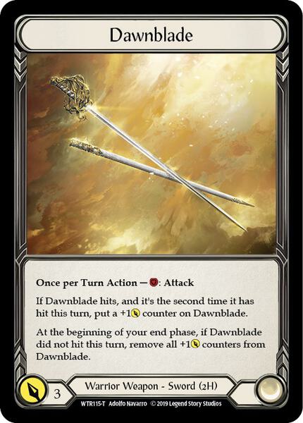 Dawnblade // Rhinar - Welcome to Rathe - Flesh and Blood TCG