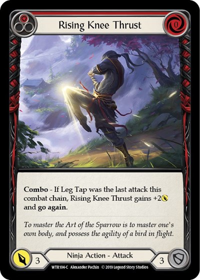 Rising Knee Thrust (Red) Welcome to Rathe card price