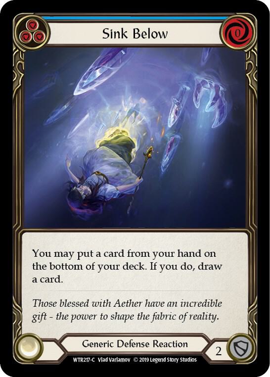 Sink Below (Blue) - Welcome to Rathe - Flesh and Blood TCG