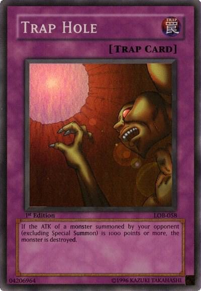 Trap Hole - The Legend of Blue Eyes White Dragon - YuGiOh