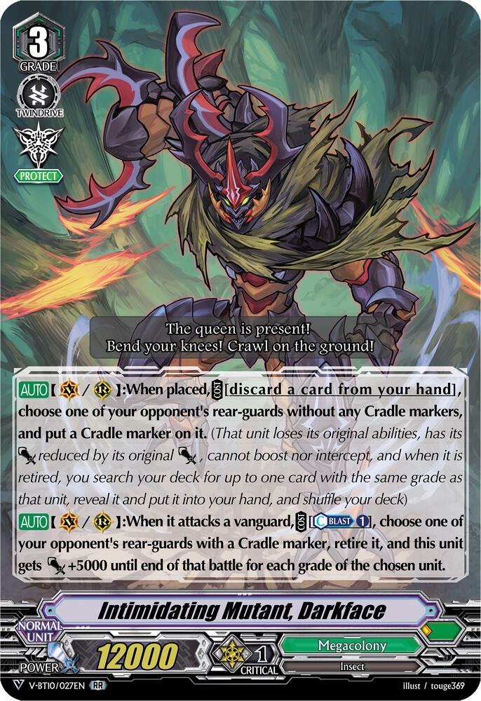Intimidating Mutant Darkface Price & Card Details — V-BT10