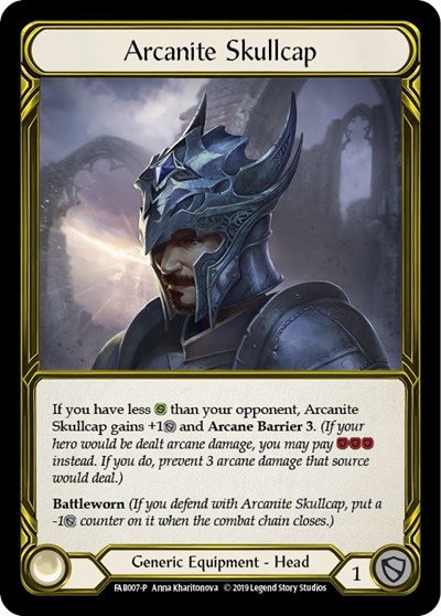 Arcanite Skullcap (Golden) - FAB007