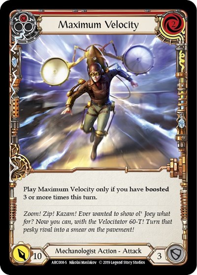 Maximum Velocity Arcane Rising card price
