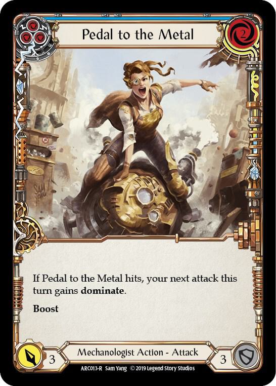Pedal to the Metal (Blue) - Arcane Rising - Flesh and Blood TCG