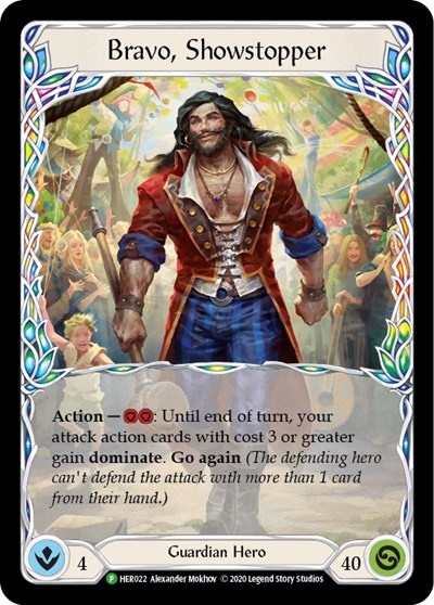 Bravo, Showstopper (Rainbow) - HER022 Flesh and Blood: Promo Cards card price