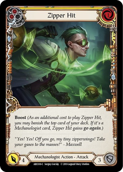Zipper Hit (Yellow) Arcane Rising card price