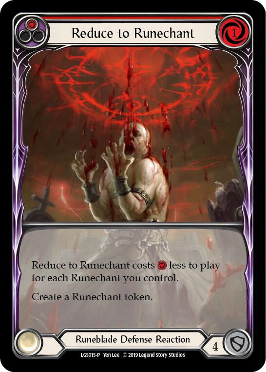 Reduce to Runechant (Red) - LGS015 - Flesh and Blood: Promo